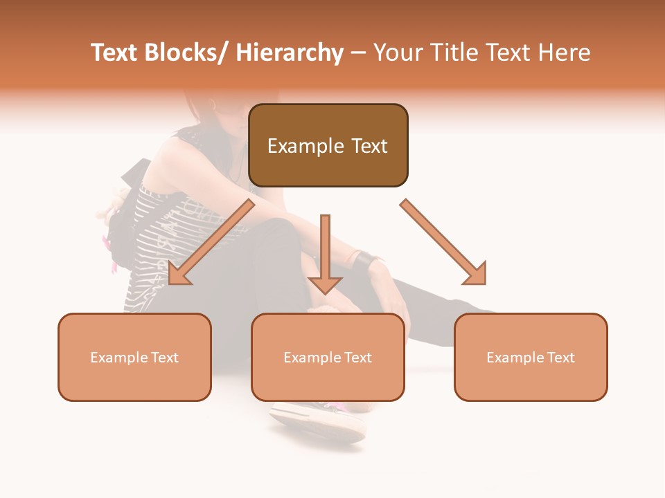 A Woman Sitting On The Floor With A Teddy Bear PowerPoint Template