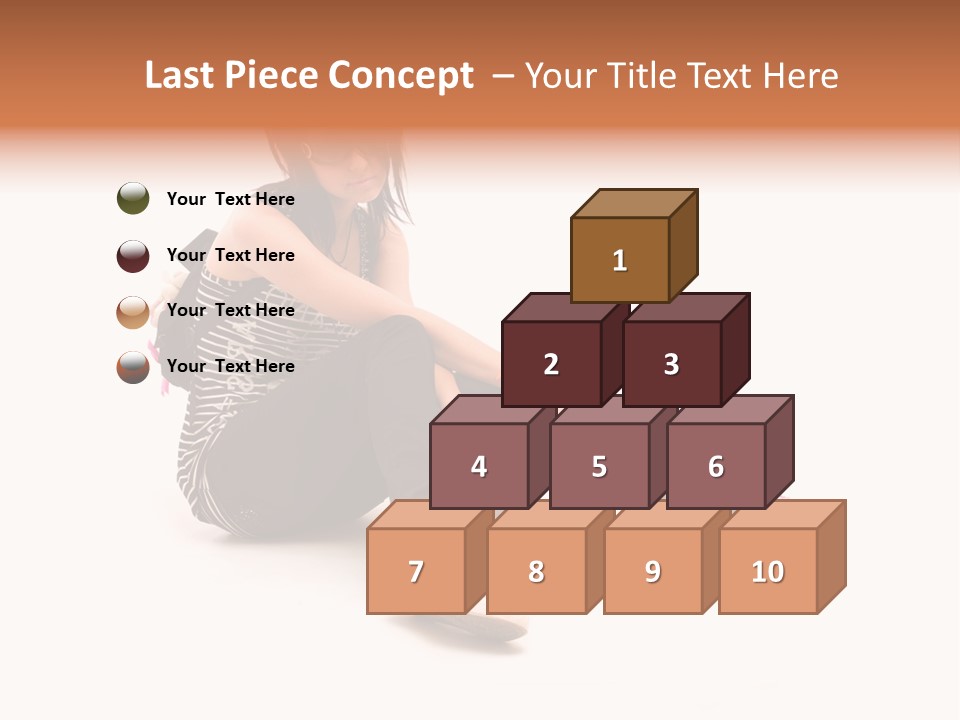 A Woman Sitting On The Floor With A Teddy Bear PowerPoint Template