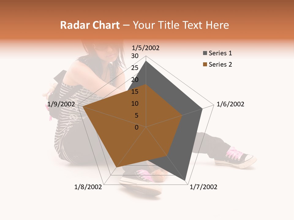 A Woman Sitting On The Floor With A Teddy Bear PowerPoint Template