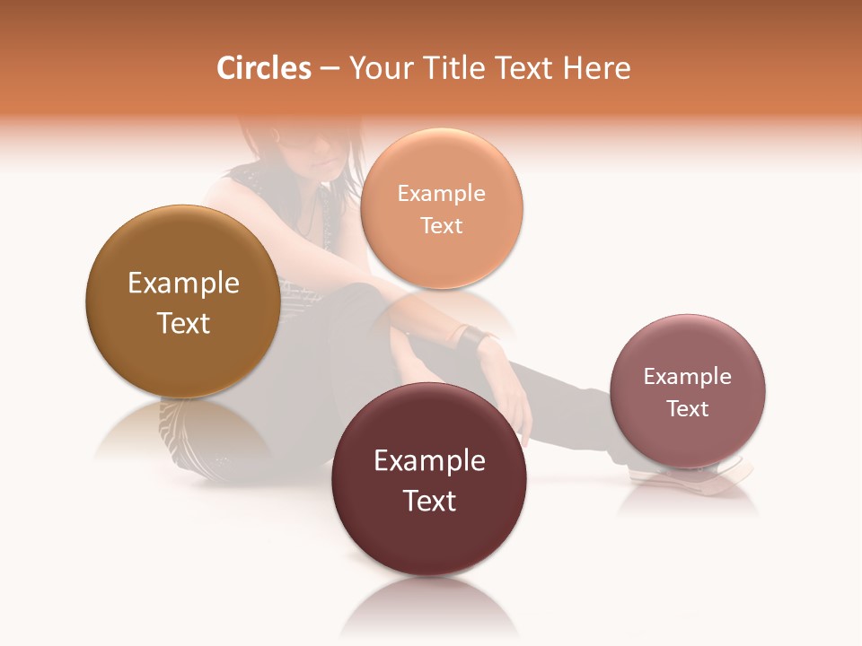 A Woman Sitting On The Floor With A Teddy Bear PowerPoint Template