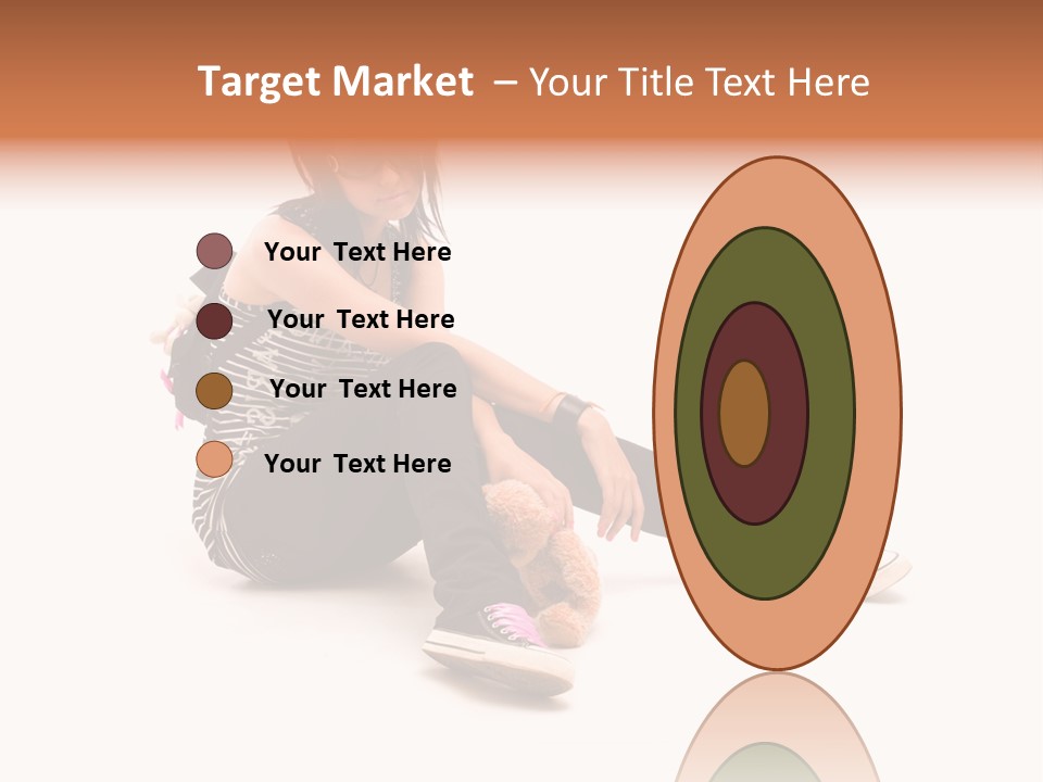 A Woman Sitting On The Floor With A Teddy Bear PowerPoint Template