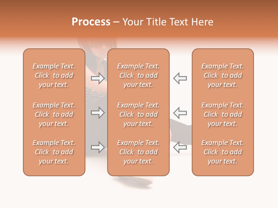 A Woman Sitting On The Floor With A Teddy Bear PowerPoint Template
