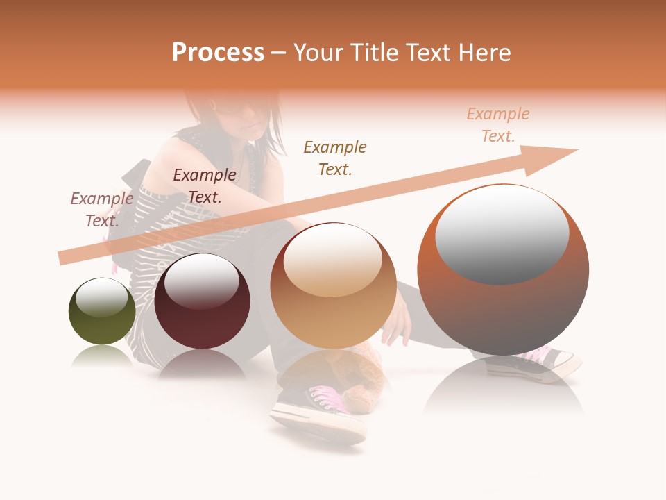 A Woman Sitting On The Floor With A Teddy Bear PowerPoint Template