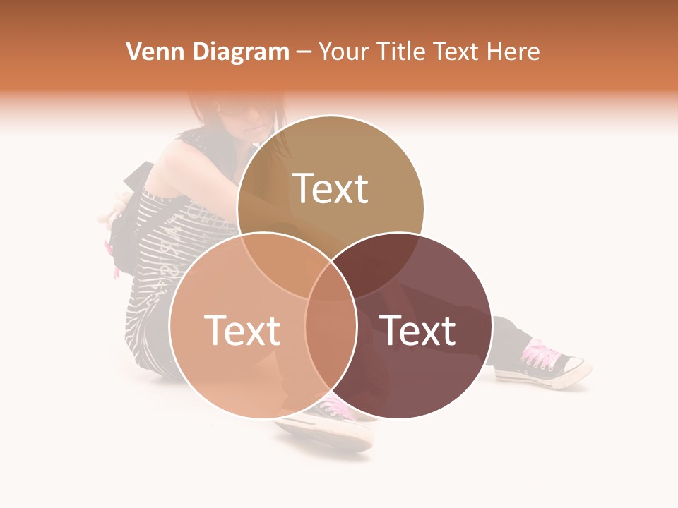 A Woman Sitting On The Floor With A Teddy Bear PowerPoint Template