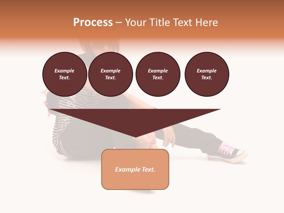 A Woman Sitting On The Floor With A Teddy Bear PowerPoint Template