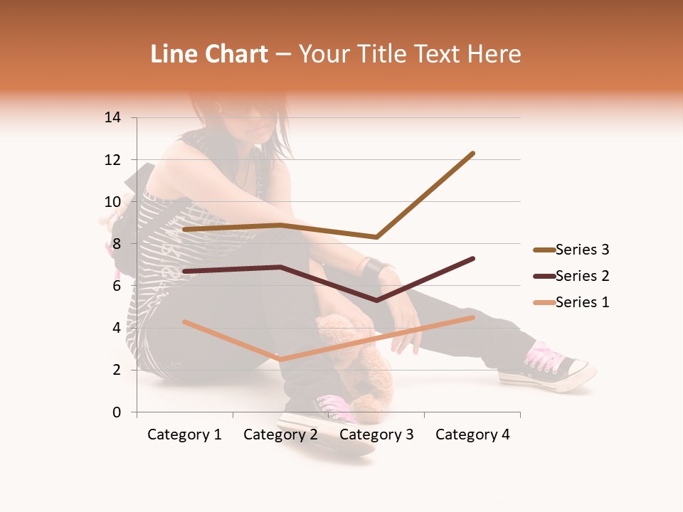 A Woman Sitting On The Floor With A Teddy Bear PowerPoint Template