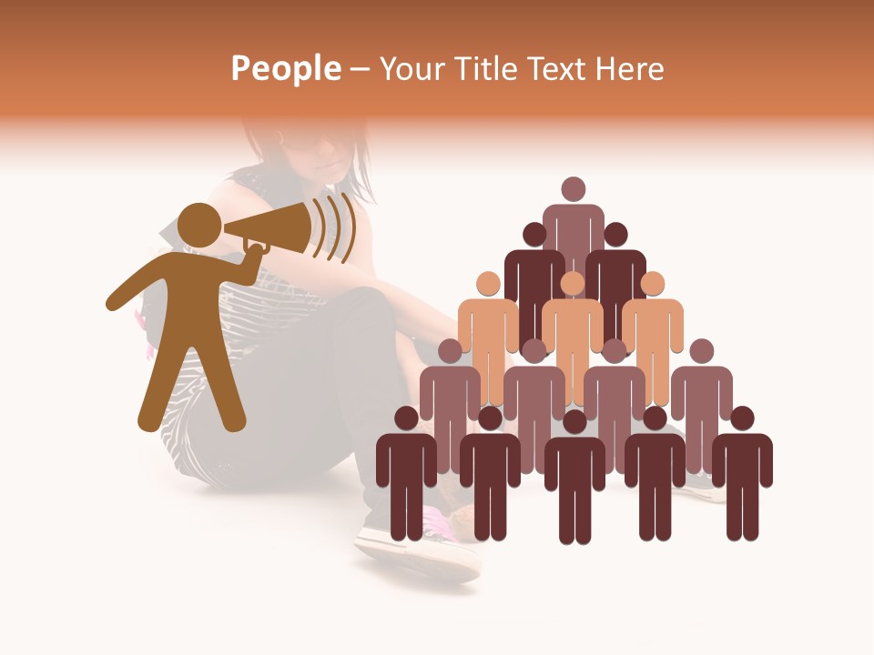 A Woman Sitting On The Floor With A Teddy Bear PowerPoint Template