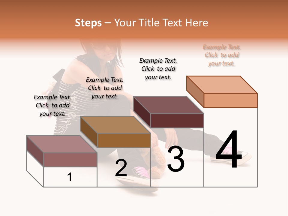 A Woman Sitting On The Floor With A Teddy Bear PowerPoint Template