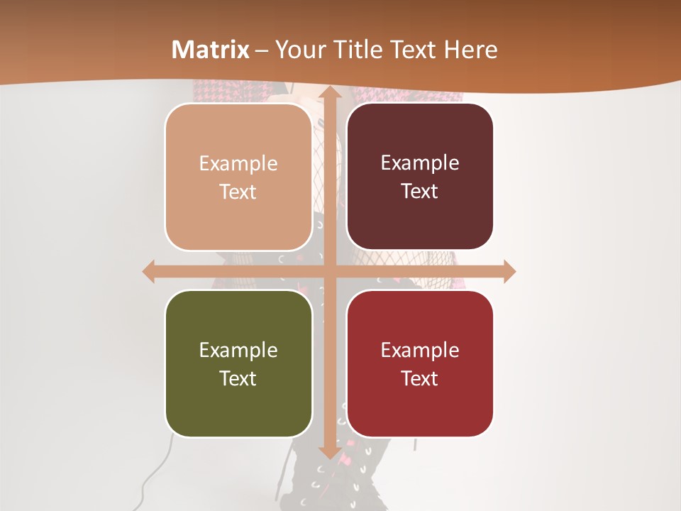 A Woman With Headphones Is Sitting On The Floor PowerPoint Template