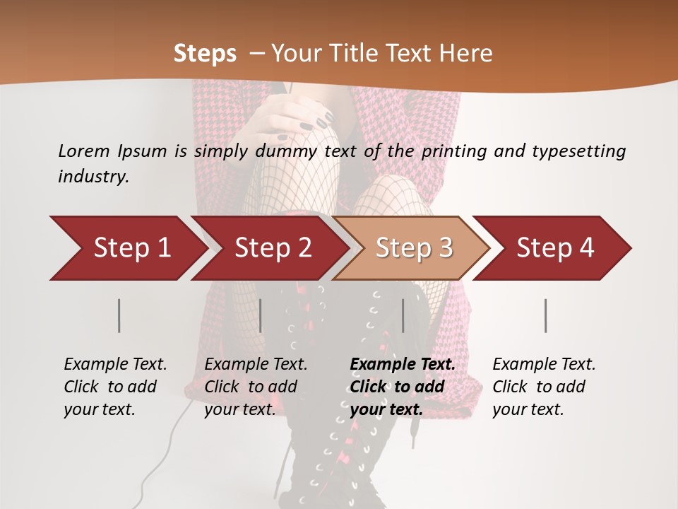 A Woman With Headphones Is Sitting On The Floor PowerPoint Template