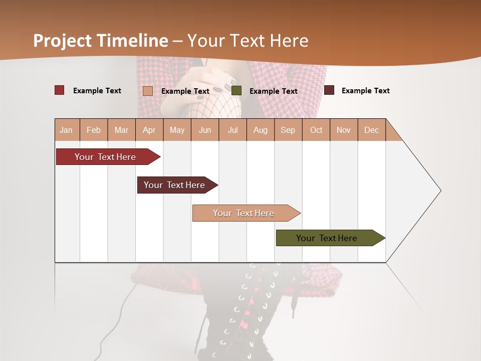 A Woman With Headphones Is Sitting On The Floor PowerPoint Template