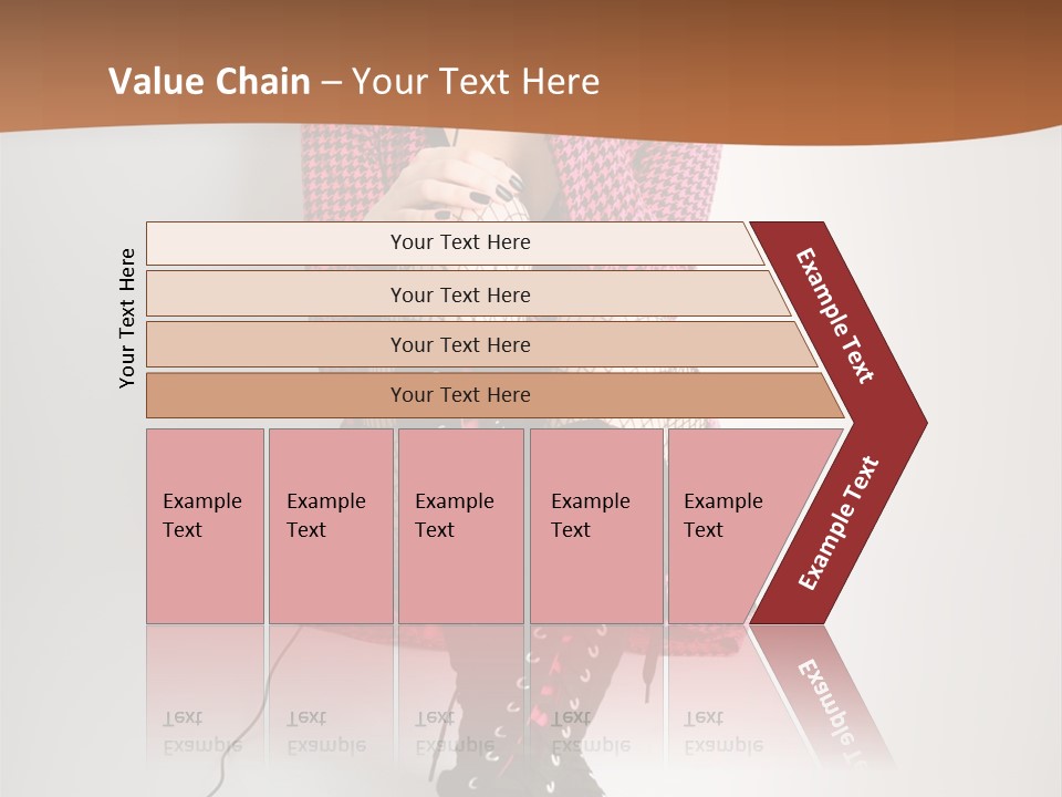 A Woman With Headphones Is Sitting On The Floor PowerPoint Template