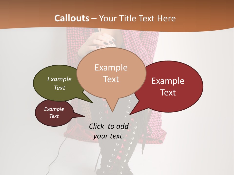 A Woman With Headphones Is Sitting On The Floor PowerPoint Template