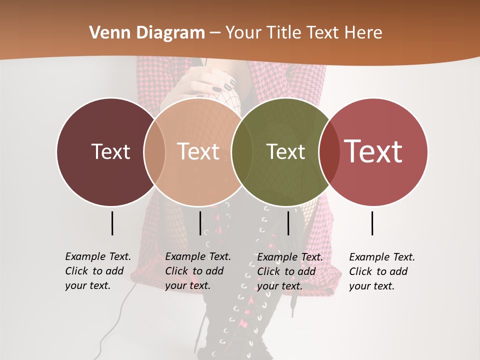 A Woman With Headphones Is Sitting On The Floor PowerPoint Template