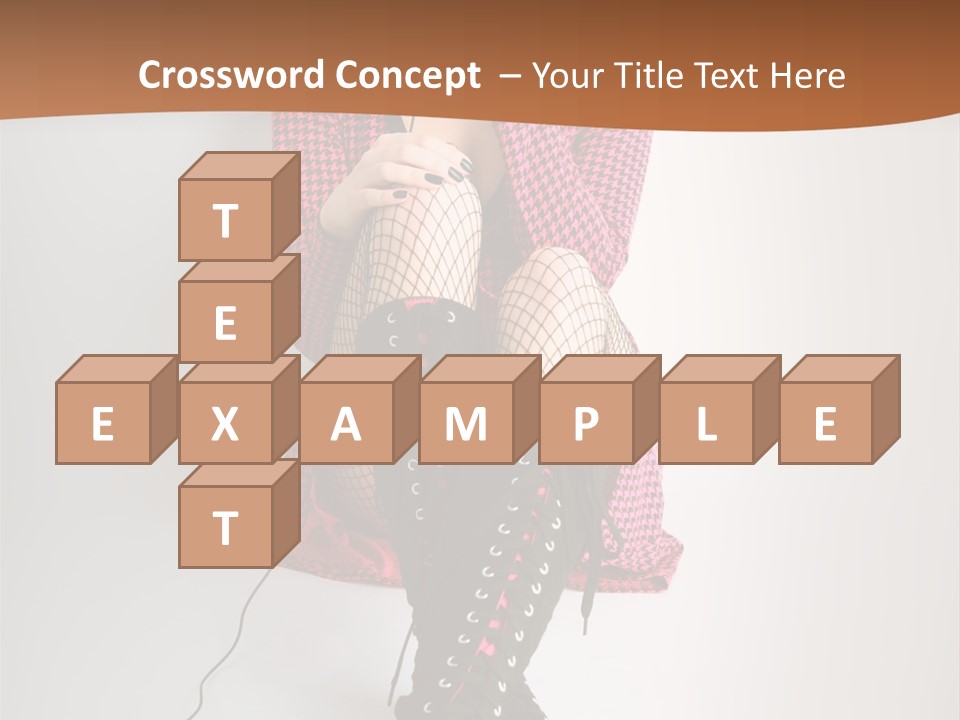 A Woman With Headphones Is Sitting On The Floor PowerPoint Template