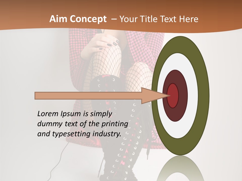 A Woman With Headphones Is Sitting On The Floor PowerPoint Template