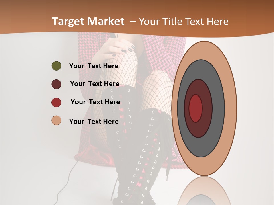 A Woman With Headphones Is Sitting On The Floor PowerPoint Template