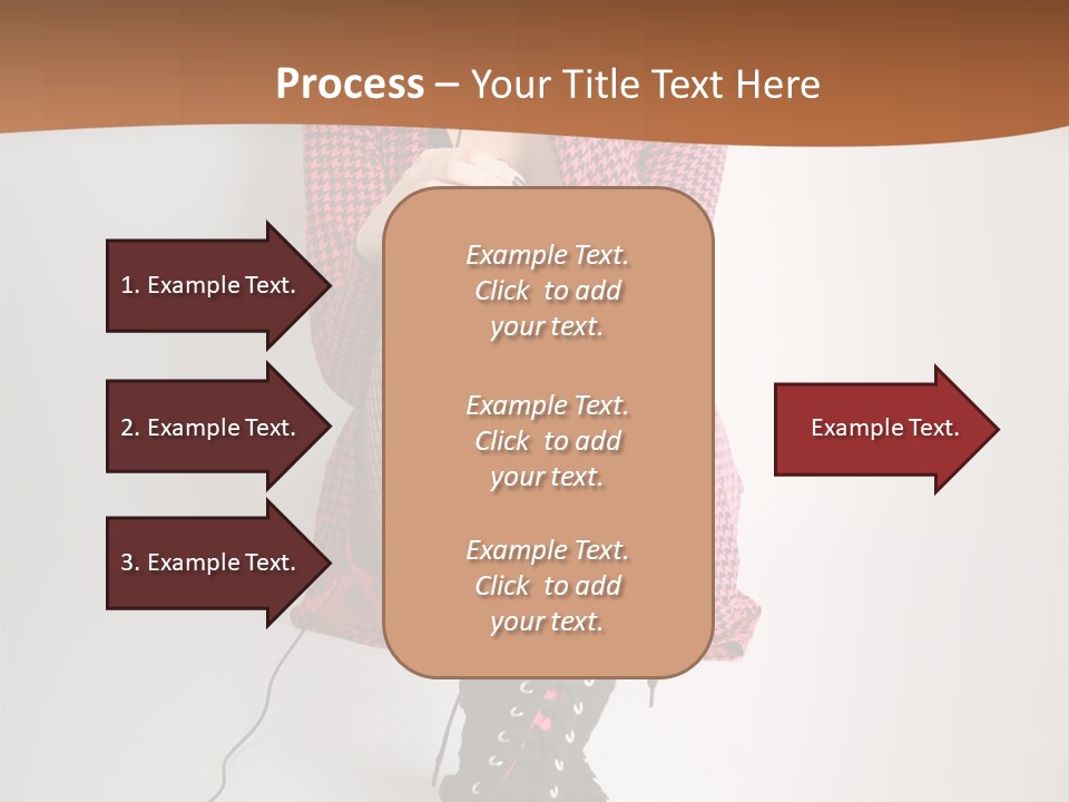 A Woman With Headphones Is Sitting On The Floor PowerPoint Template