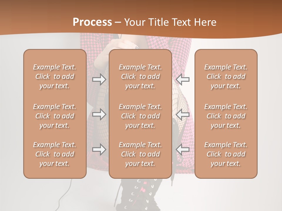 A Woman With Headphones Is Sitting On The Floor PowerPoint Template