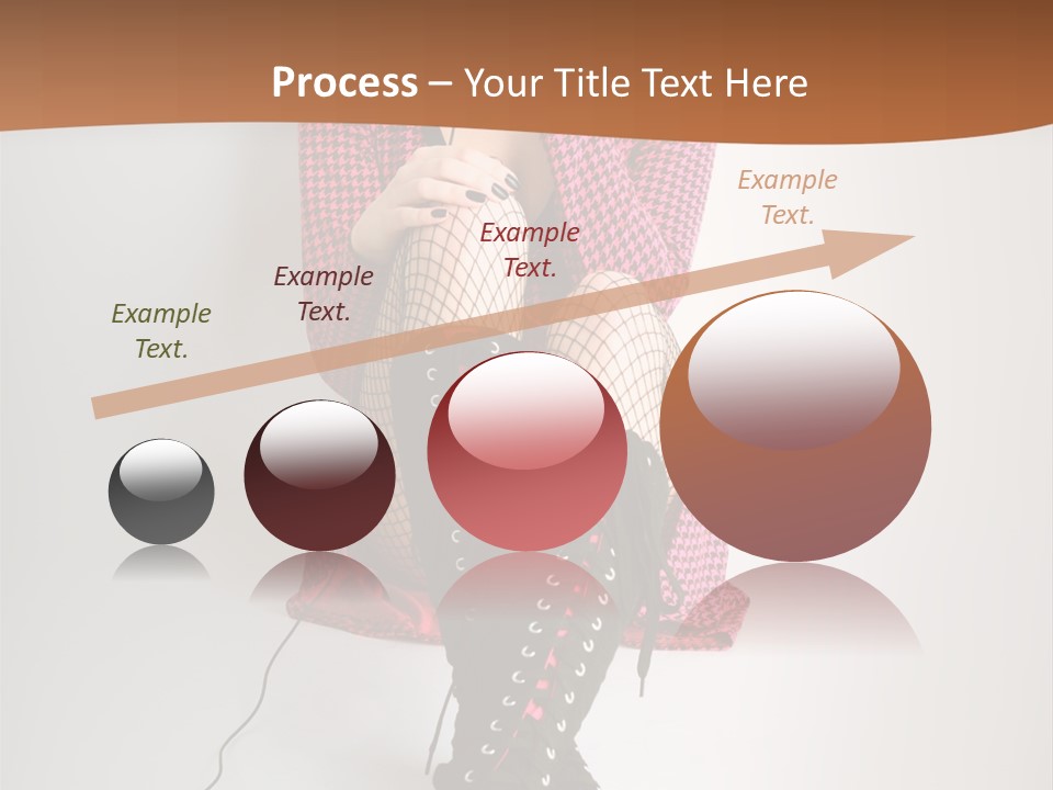 A Woman With Headphones Is Sitting On The Floor PowerPoint Template