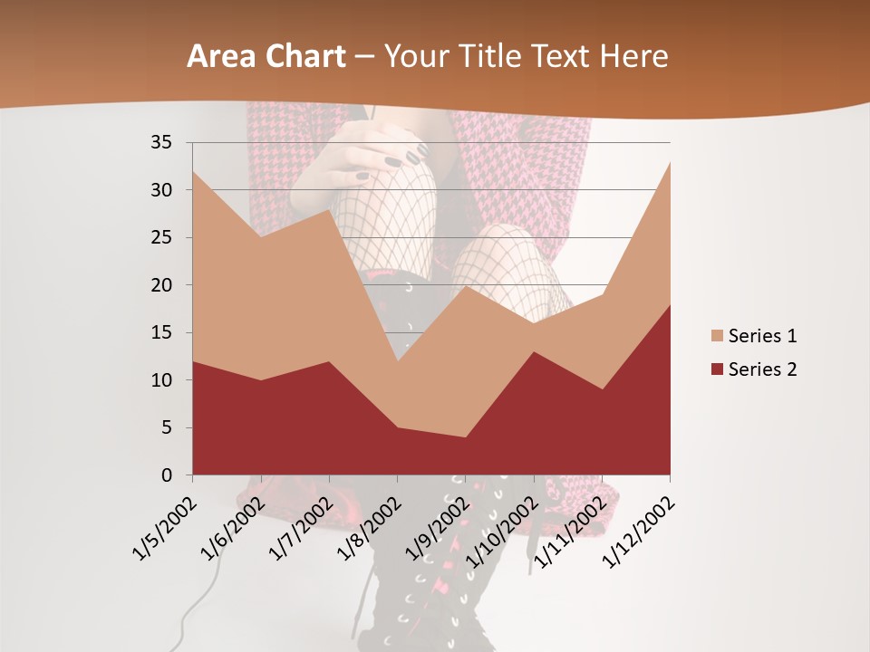 A Woman With Headphones Is Sitting On The Floor PowerPoint Template