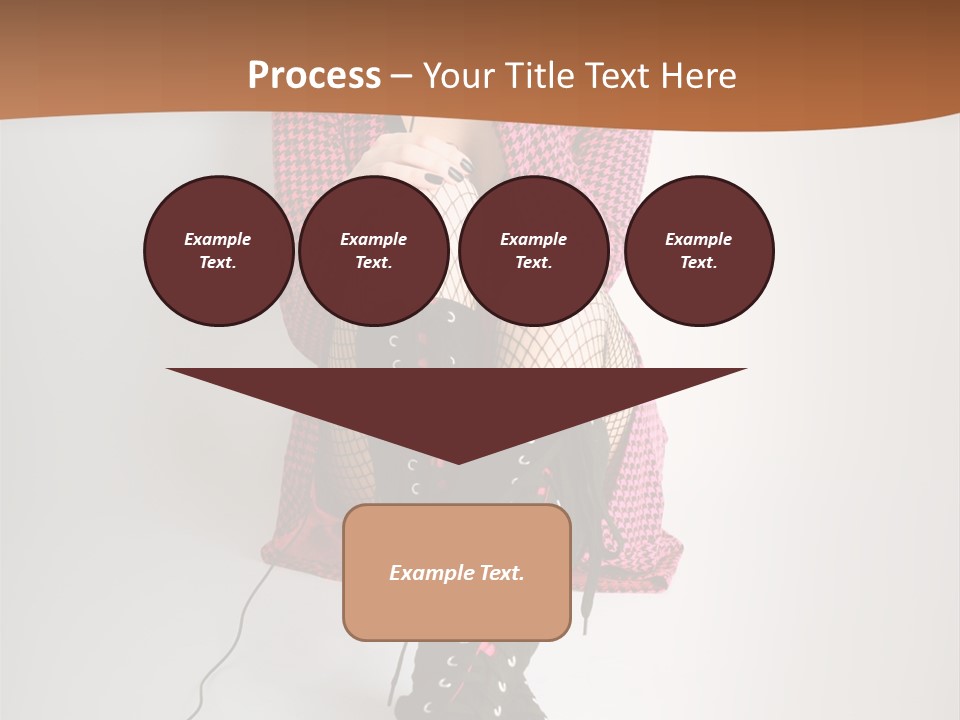 A Woman With Headphones Is Sitting On The Floor PowerPoint Template