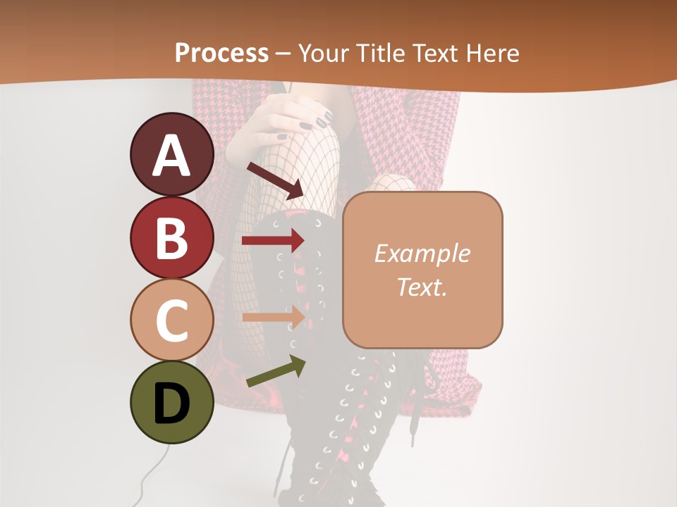 A Woman With Headphones Is Sitting On The Floor PowerPoint Template