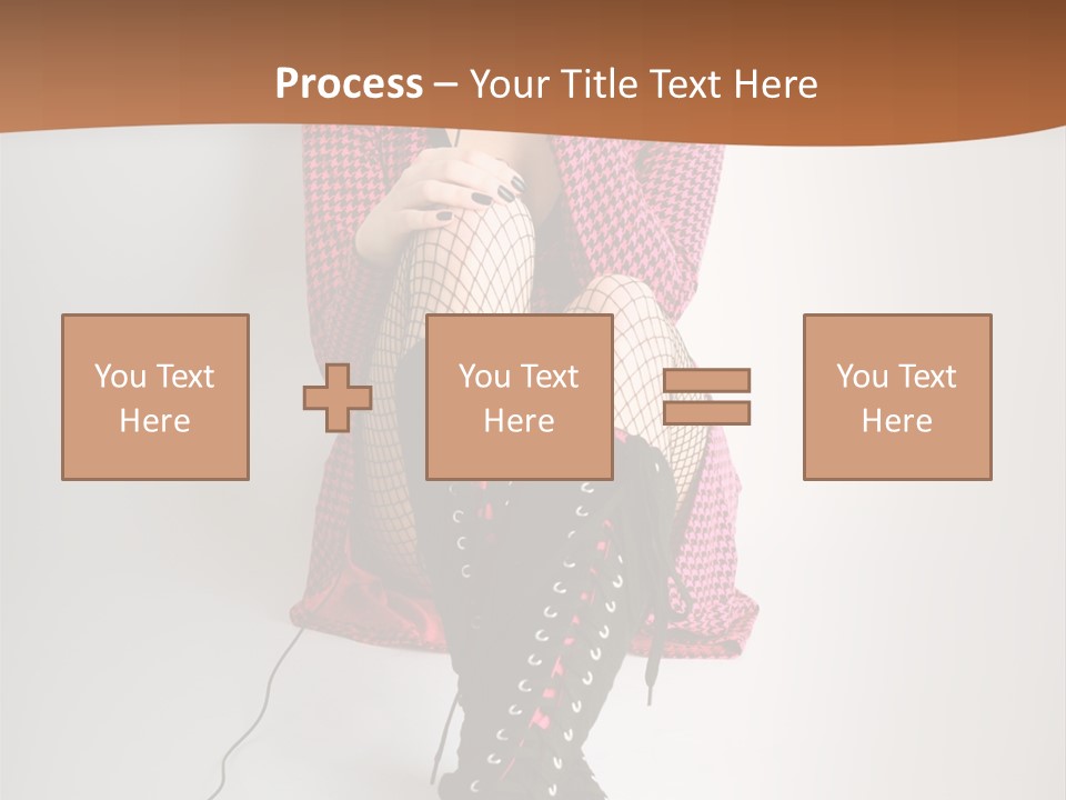 A Woman With Headphones Is Sitting On The Floor PowerPoint Template