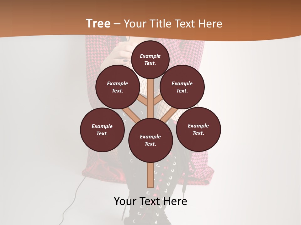 A Woman With Headphones Is Sitting On The Floor PowerPoint Template