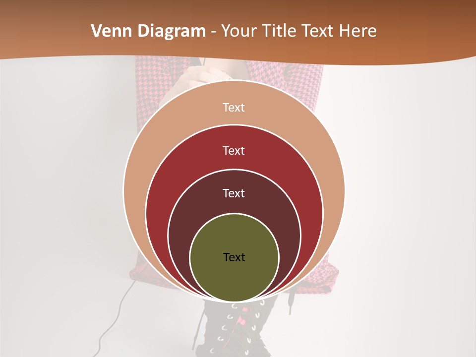 A Woman With Headphones Is Sitting On The Floor PowerPoint Template