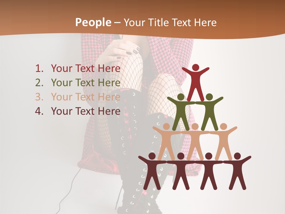 A Woman With Headphones Is Sitting On The Floor PowerPoint Template