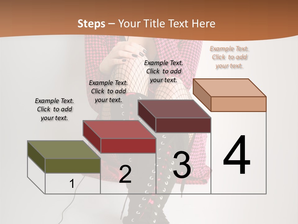 A Woman With Headphones Is Sitting On The Floor PowerPoint Template