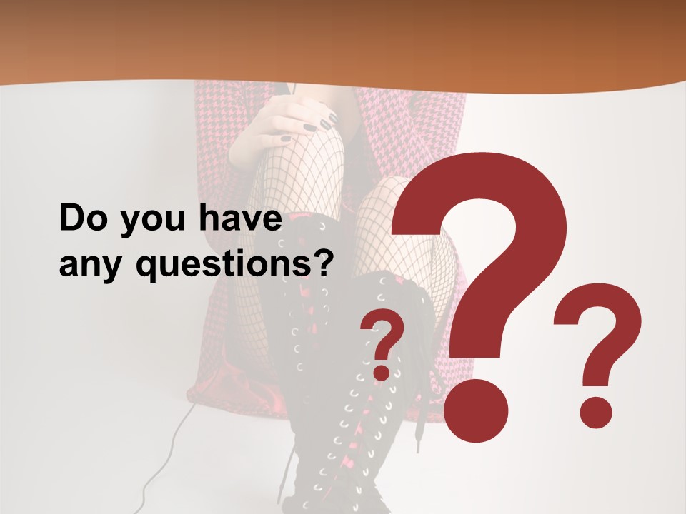 A Woman With Headphones Is Sitting On The Floor PowerPoint Template