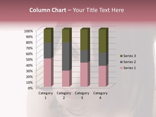 A Woman With Black Hair And Pink Lipstick PowerPoint Template