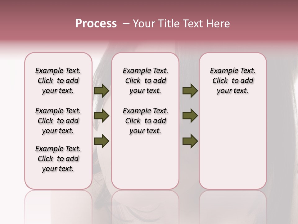 A Woman With Black Hair And Pink Lipstick PowerPoint Template