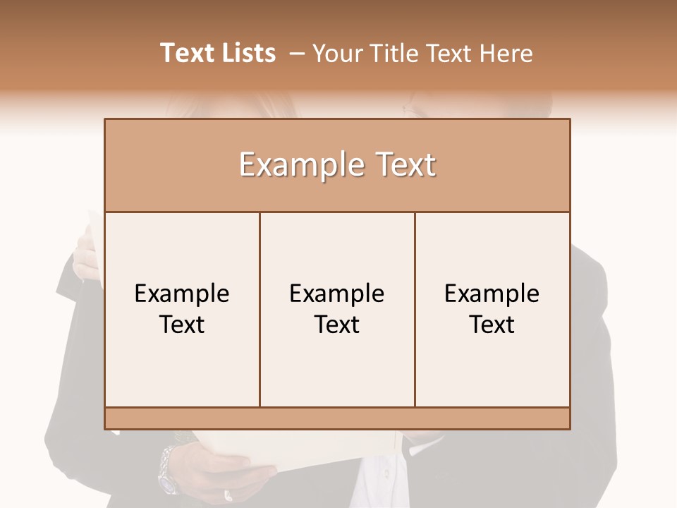 A Man And Woman Looking At A Piece Of Paper PowerPoint Template