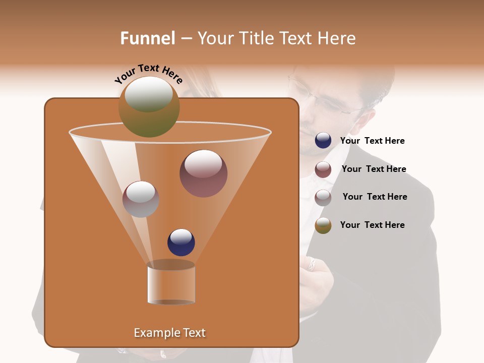 A Man And Woman Looking At A Piece Of Paper PowerPoint Template