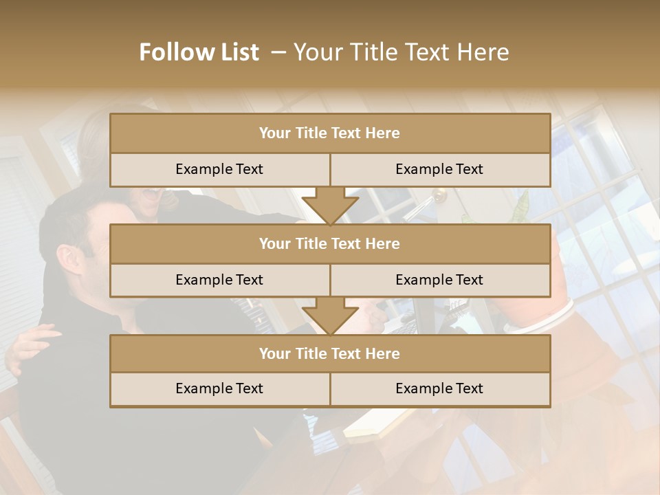 A Man And Woman Sitting At A Table With A Laptop PowerPoint Template