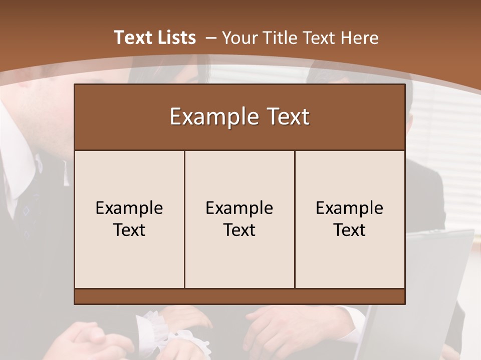 A Group Of People Sitting At A Table With A Laptop PowerPoint Template