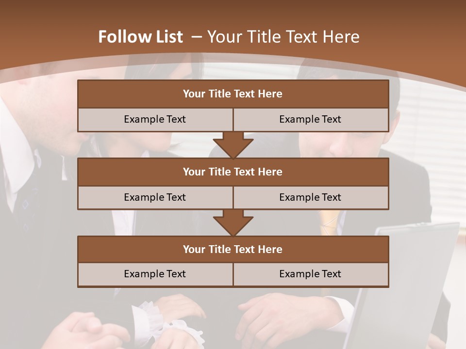 A Group Of People Sitting At A Table With A Laptop PowerPoint Template