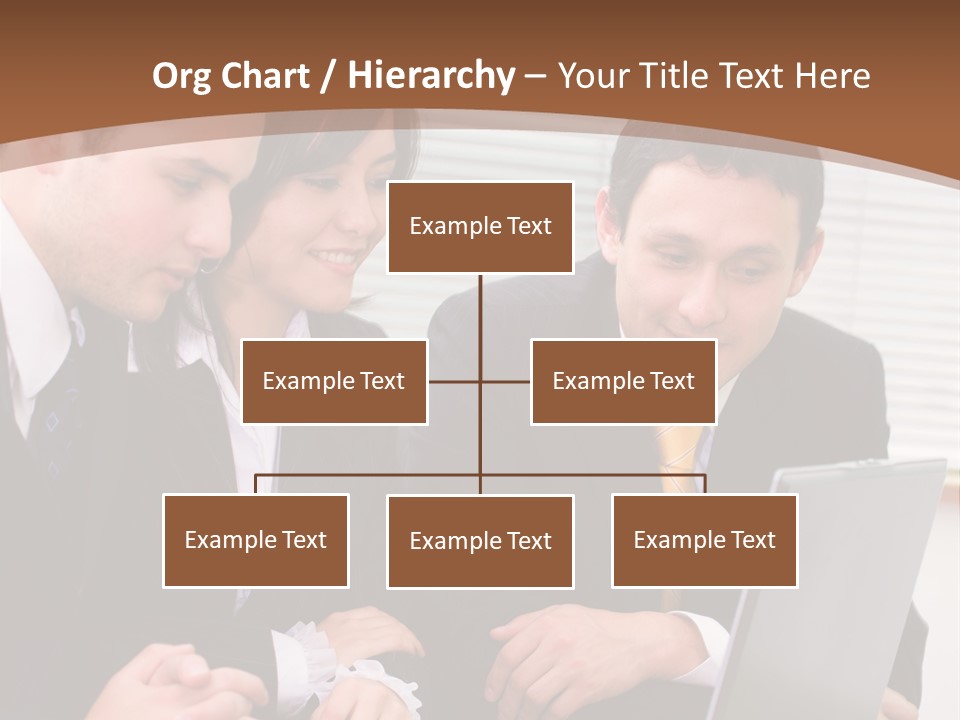 A Group Of People Sitting At A Table With A Laptop PowerPoint Template