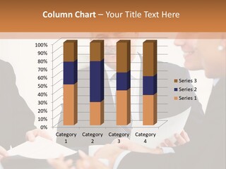 A Group Of Business People Sitting Around A Table PowerPoint Template