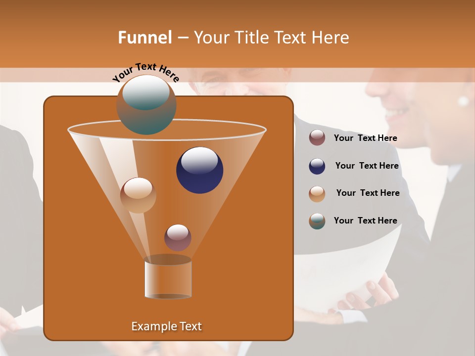 A Group Of Business People Sitting Around A Table PowerPoint Template