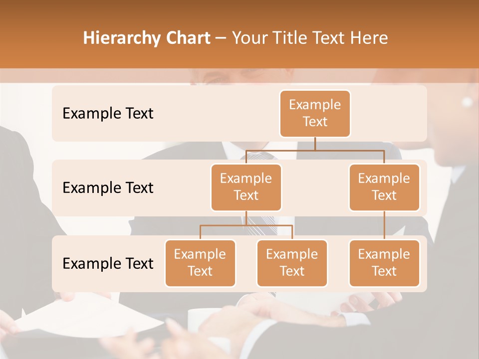 A Group Of Business People Sitting Around A Table PowerPoint Template