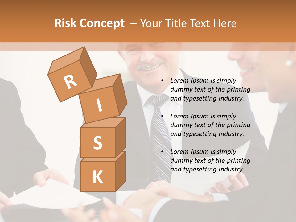 A Group Of Business People Sitting Around A Table PowerPoint Template