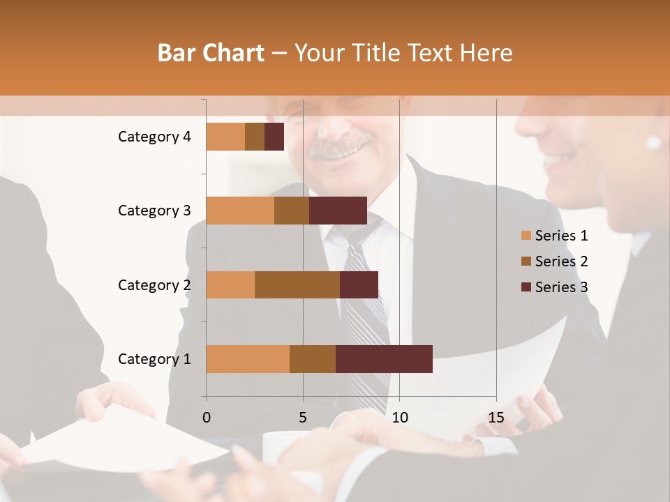 A Group Of Business People Sitting Around A Table PowerPoint Template
