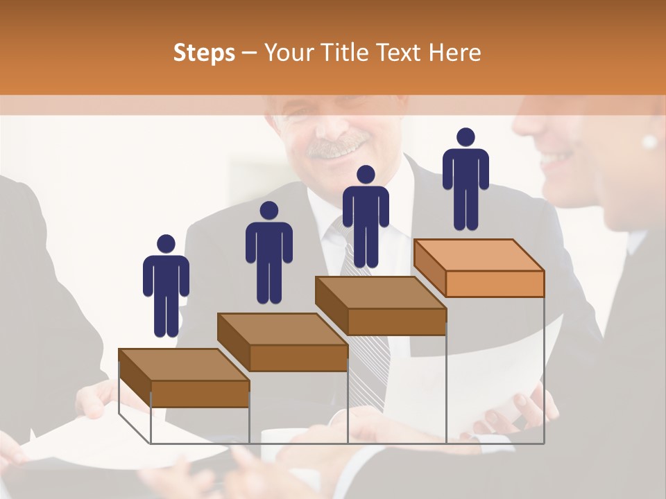 A Group Of Business People Sitting Around A Table PowerPoint Template