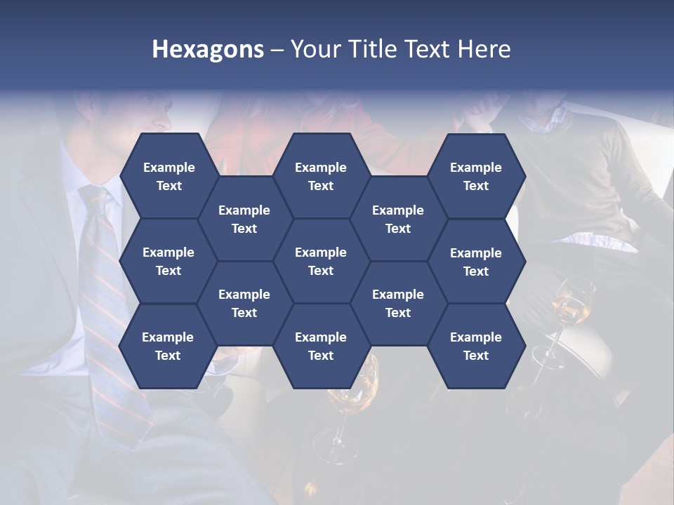 A Group Of People Sitting Around A Table PowerPoint Template