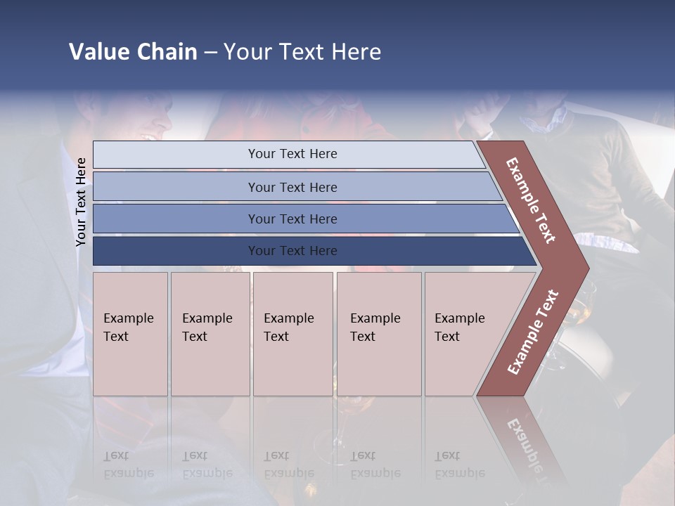 A Group Of People Sitting Around A Table PowerPoint Template