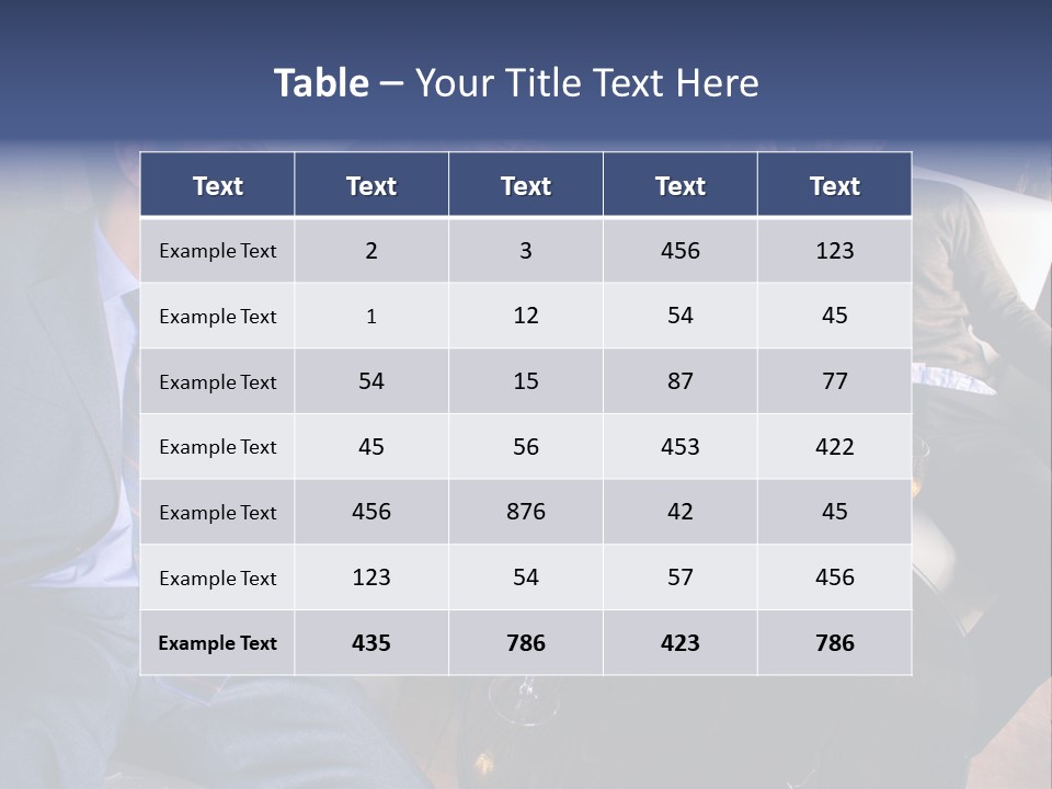 A Group Of People Sitting Around A Table PowerPoint Template